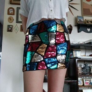 Forever 21 sequined skirt